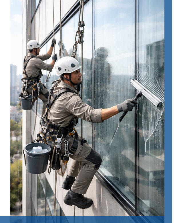 Мойка окон альпинистами в Каменке от 4552 р. | ВЫСОТНИК-Кам