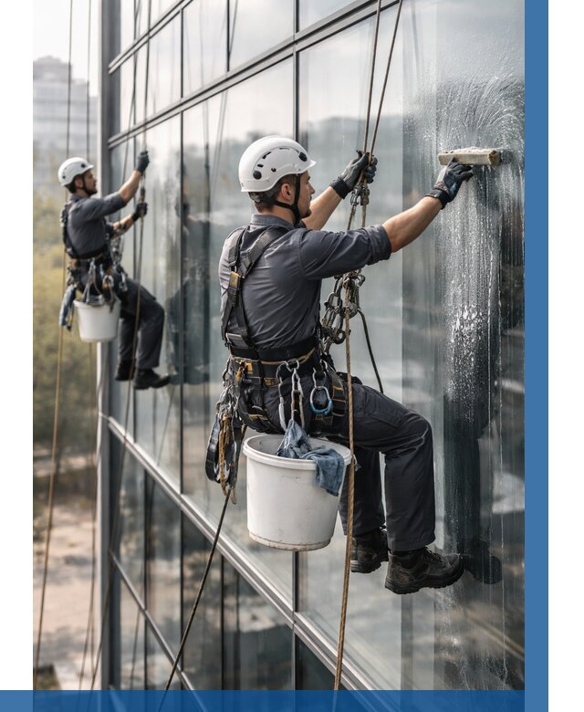 Мойка сплошного остекления в Каменке, заказать от 303 р.| ВЫСОТНИК-Кам