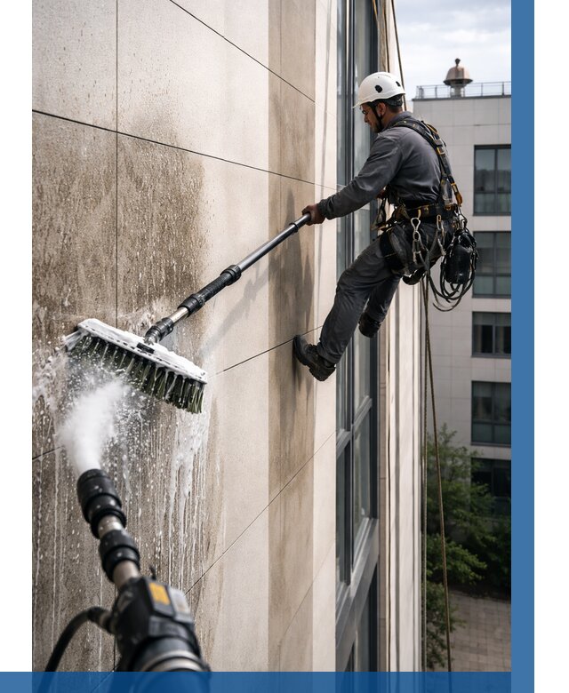 Мойка фасада из керамогранита в Каменке от 303 р. | ВЫСОТНИК-Кам