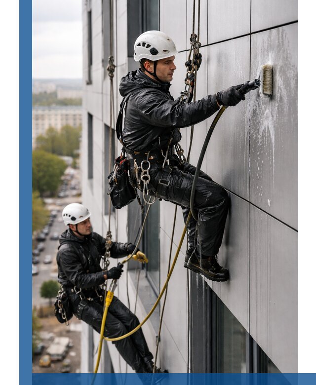 Профессиональная мойка фасада из композита в Каменке