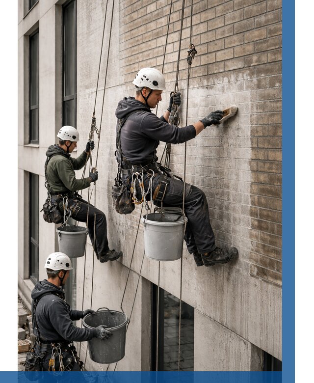 Удаление высолов с фасада в Каменке от 253 р. | ВЫСОТНИК-Кам