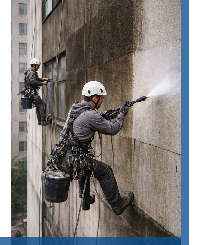 Очистка фасада от копоти в Каменке от 253 р. | ВЫСОТНИК-Кам