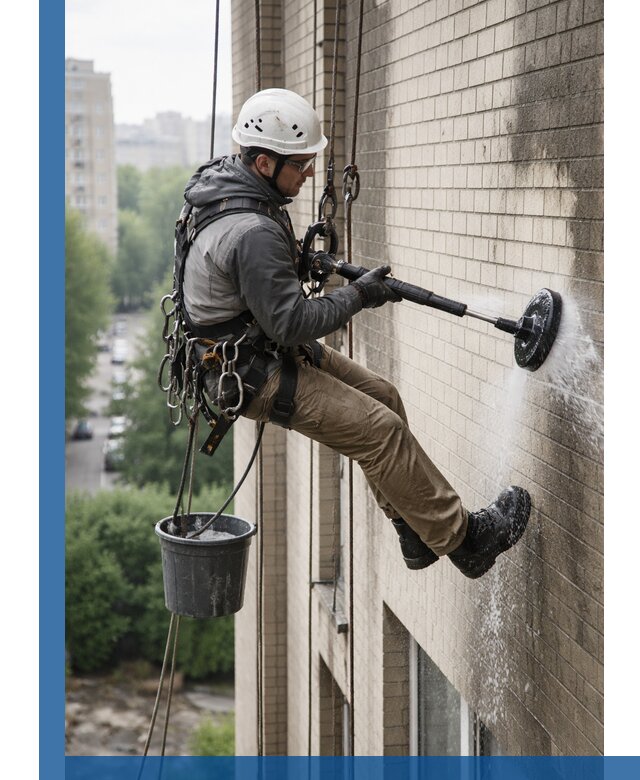 Очистка фасада от копоти в Каменке профессионально и безопасно