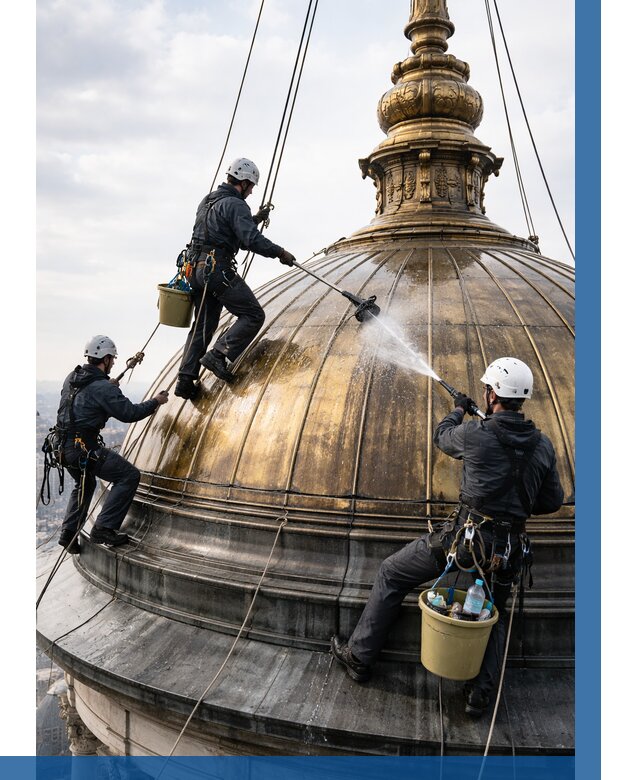 Мойка куполов и шпилей в Каменке от 8092 р. - заказать | ВЫСОТНИК-Кам