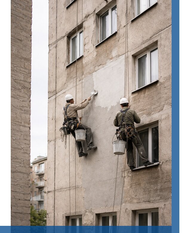 Косметический ремонт фасада в Каменке от 1113 р. | ВЫСОТНИК-Кам