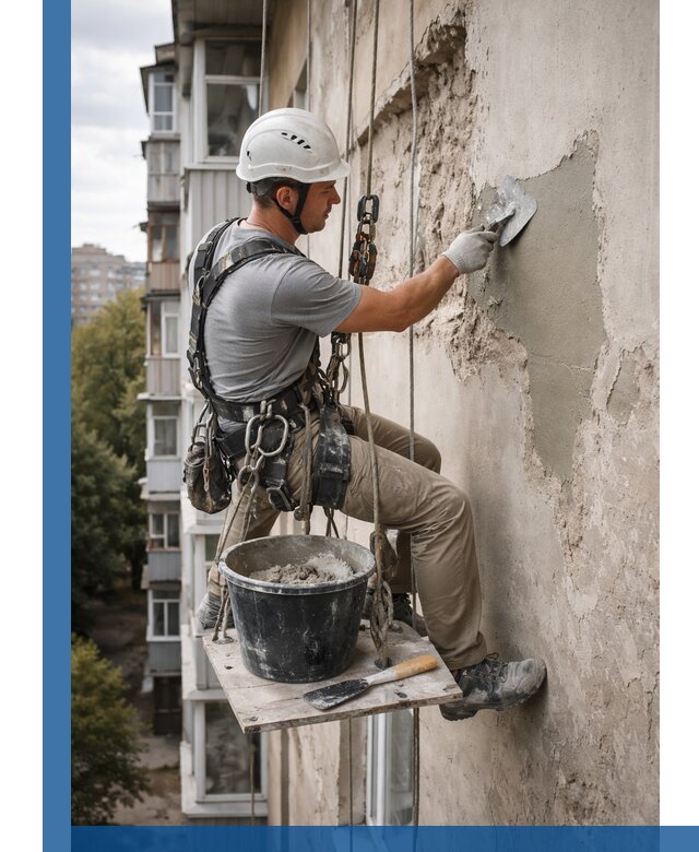 Восстановление фасадной штукатурки в Каменке с гарантией качества