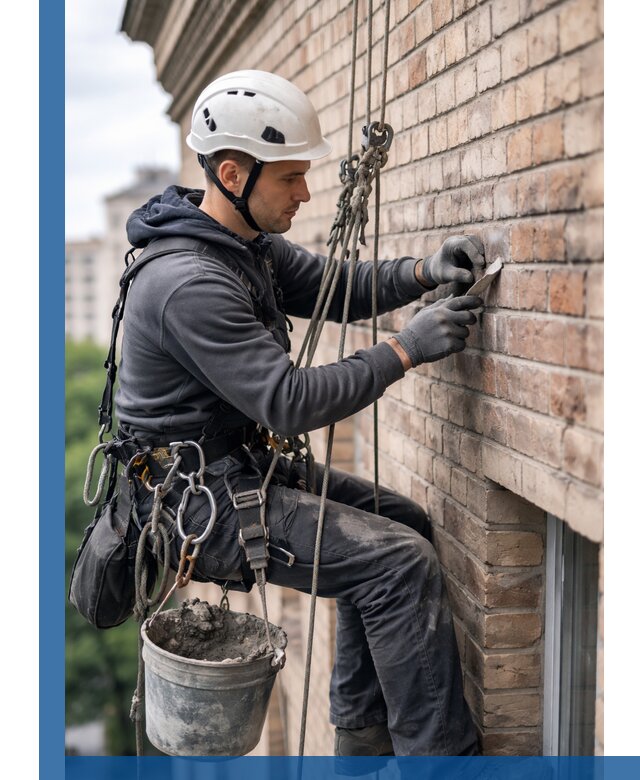 Качественный ремонт кирпичной кладки фасада в Каменке с гарантией