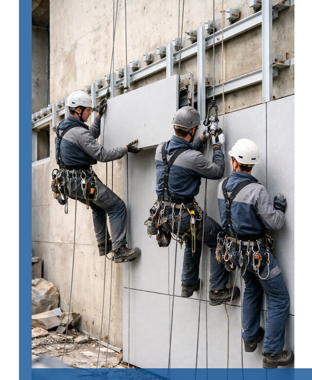 Монтаж вентилируемого фасада в Каменке под ключ с гарантией качества