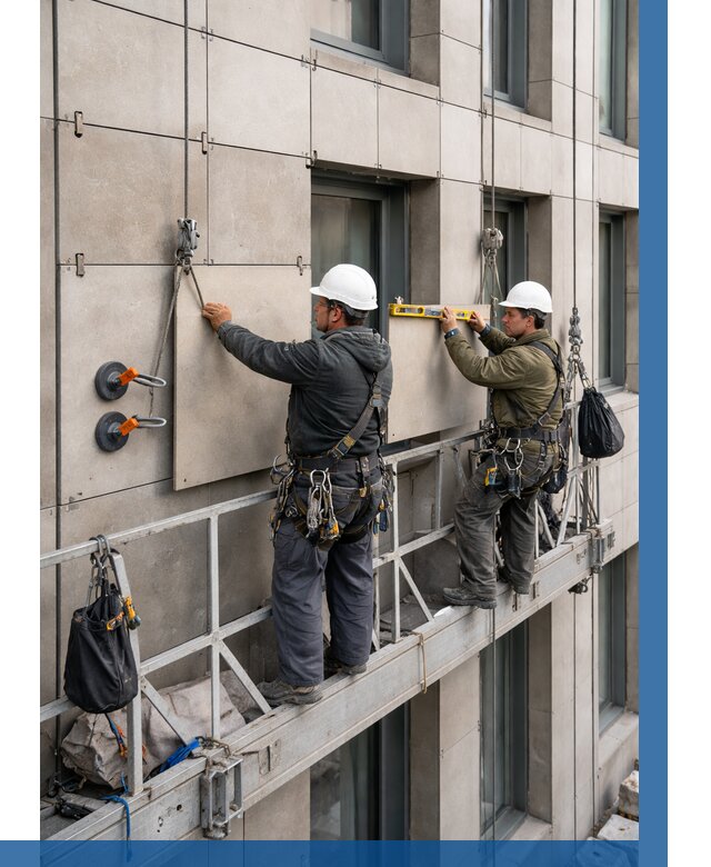 Монтаж керамогранита на фасад в Каменке от 2529 р. | ВЫСОТНИК-Кам