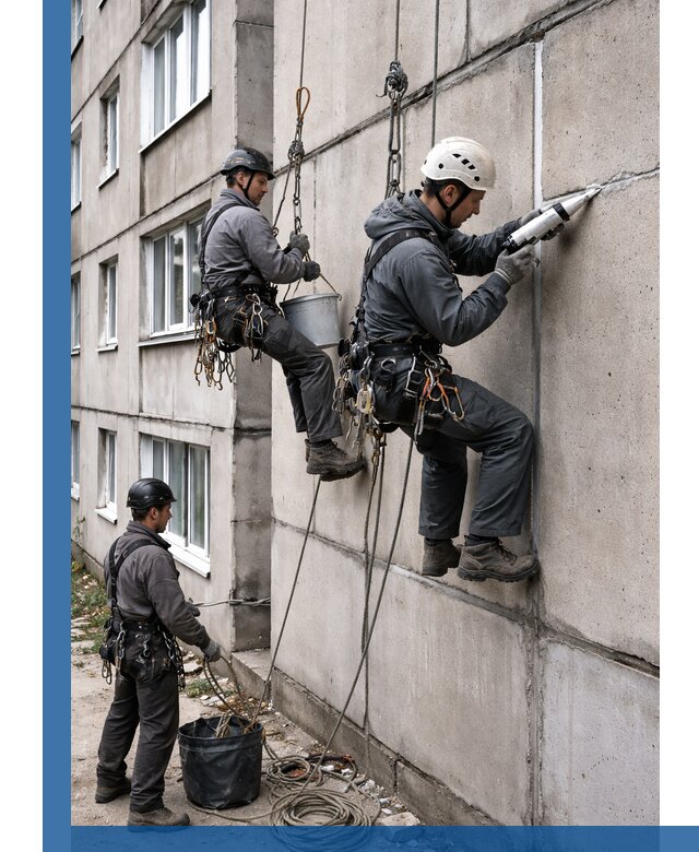 Герметизация межпанельных швов в Каменке с гарантией герметичности