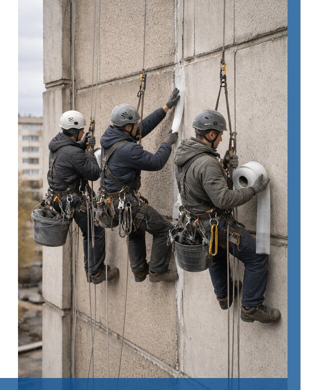 Ремонт межпанельных швов в Каменке от 759 р. | ВЫСОТНИК-Кам