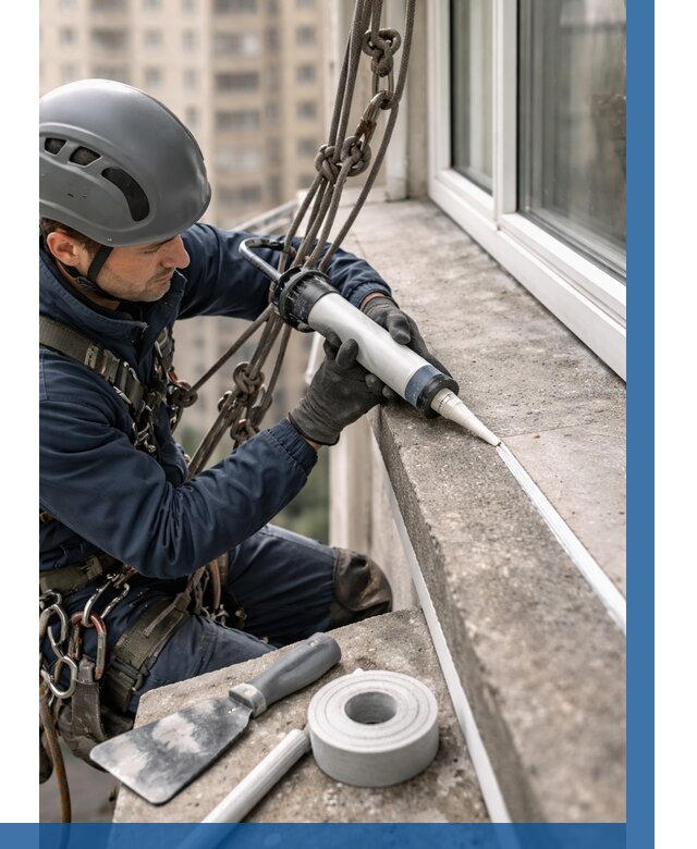 Герметизация балконного козырька в Каменке от 4552 р. | ВЫСОТНИК-Кам