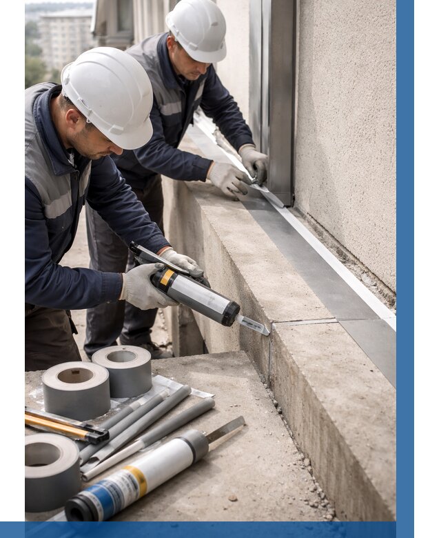 Герметизация примыкания балкона в Каменке от 4552 р. | ВЫСОТНИК-Кам