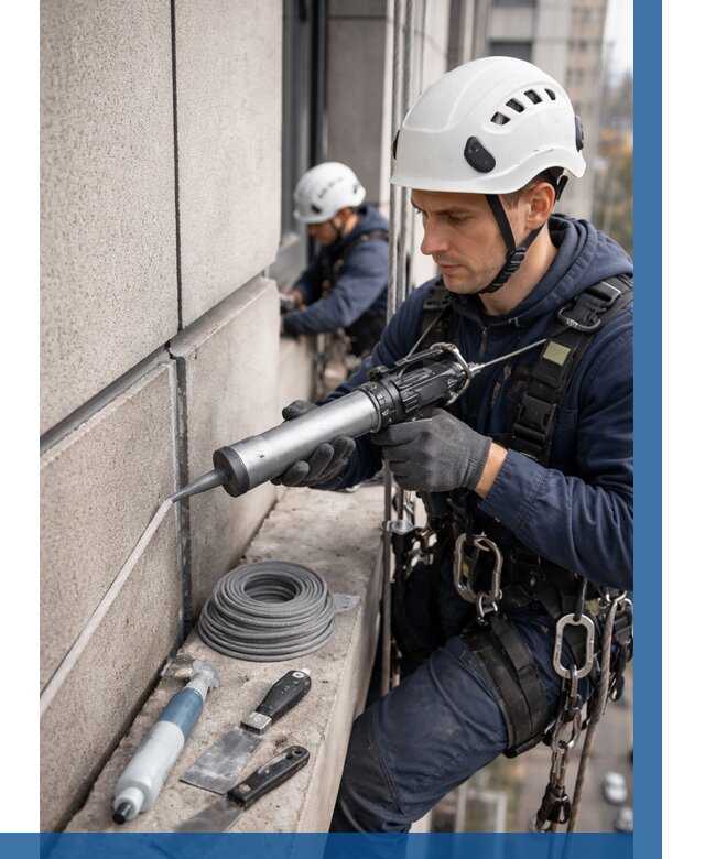 Герметизация деформационных швов фасада в Каменке от 708 | ВЫСОТНИК-Кам