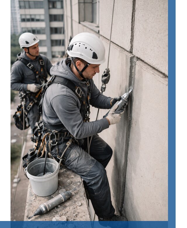 Ремонт деформационных швов здания в Каменке от 1012 р. | ВЫСОТНИК-Кам