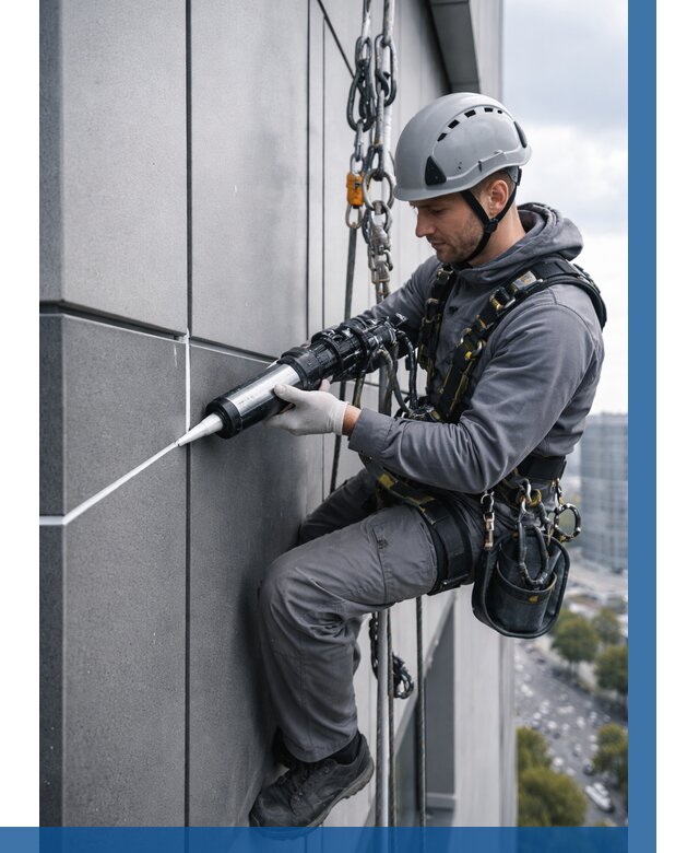 Герметизация стыков фасадных панелей в Каменке от 6575 р.| ВЫСОТНИК-Кам