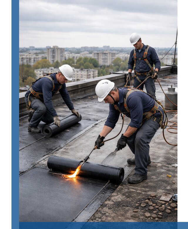 Ремонт наплавляемой кровли в Каменке качественно и надежно
