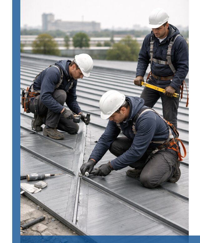 Ремонт фальцевой кровли в Каменке срочно и качественно