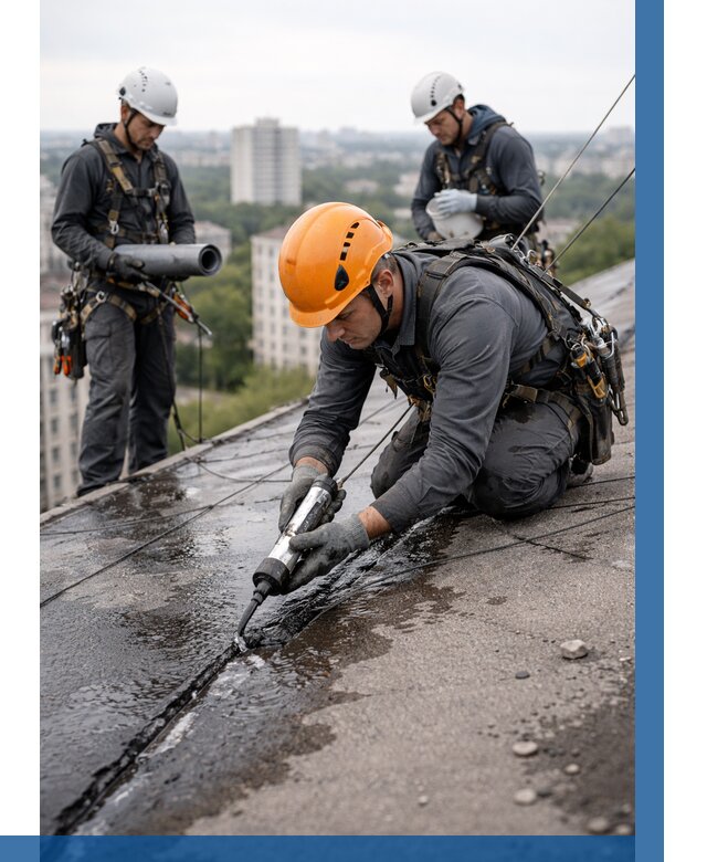Устранение протечек кровли в Каменке от 12138 р. | ВЫСОТНИК-Кам