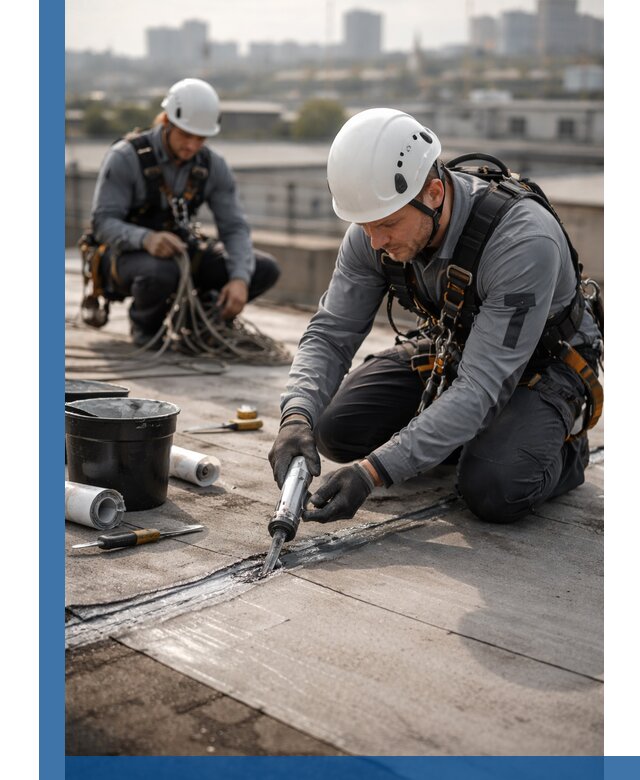 Аварийное и капитальное устранение протечек кровли в Каменке