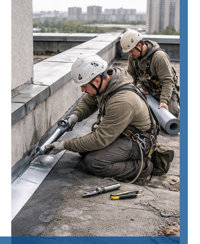 Ремонт кровельных примыканий в Каменке от 1214 р. | ВЫСОТНИК-Кам