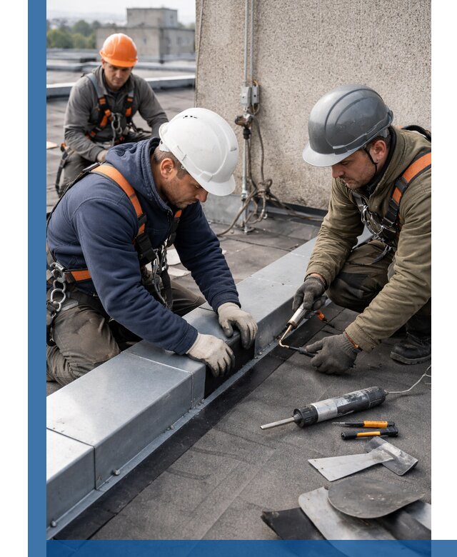 Ремонт кровельных примыканий в Каменке профессионально