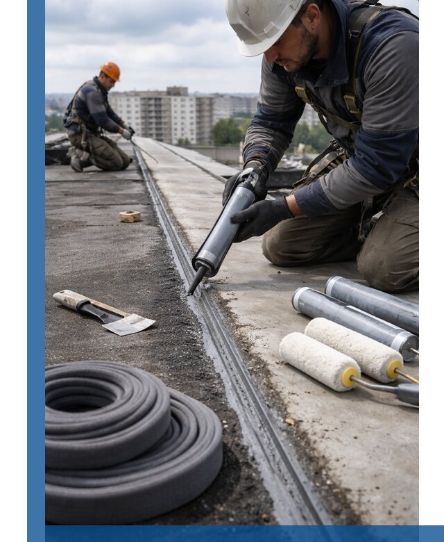 Герметизация швов кровли в Каменке с гарантией герметичности