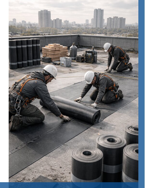 Монтаж мягкой кровли под ключ в Каменке от 455 р. | ВЫСОТНИК-Кам