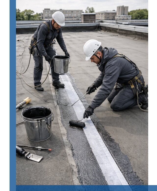 Гидроизоляция кровли мастикой в Каменке надежная защита