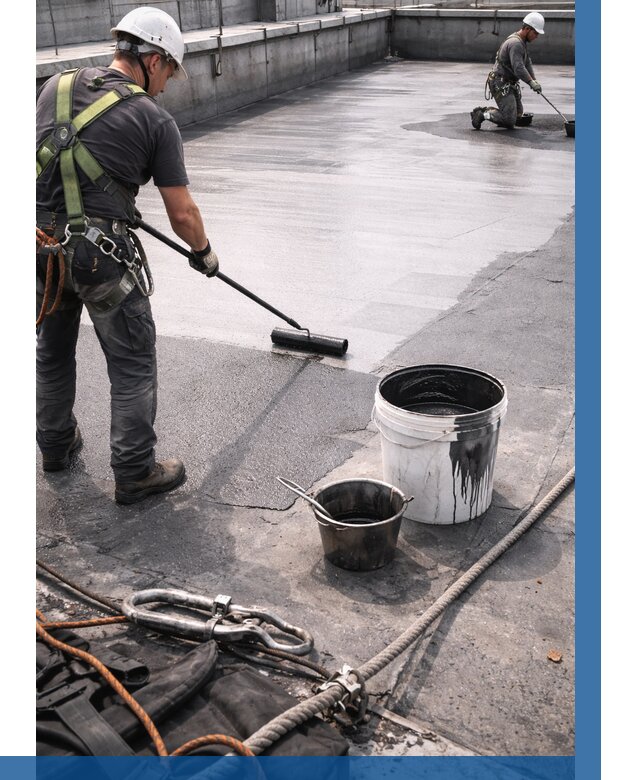 Гидроизоляция кровли жидкой резиной в Каменке от 506 р. | ВЫСОТНИК-Кам