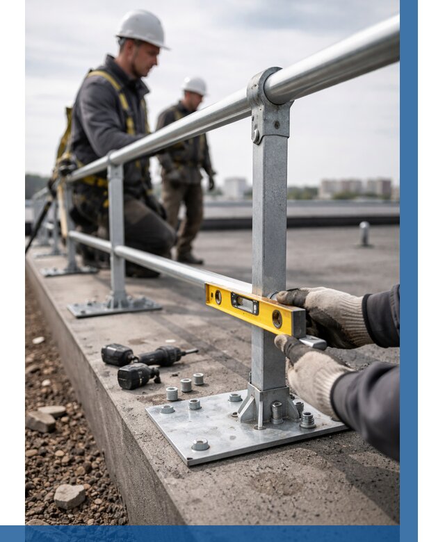 Монтаж кровельного ограждения в Каменке от 1214 р. | ВЫСОТНИК-Кам