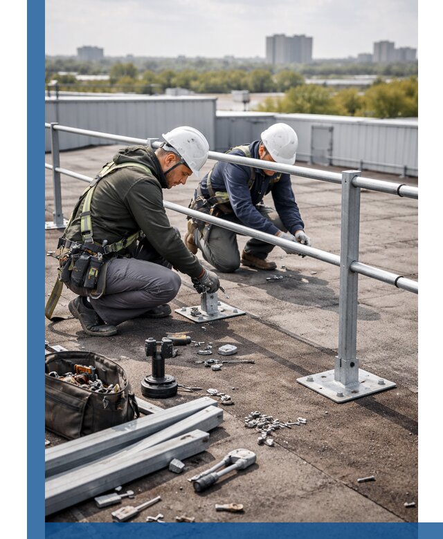 Монтаж кровельного ограждения в Каменке под ключ с гарантией