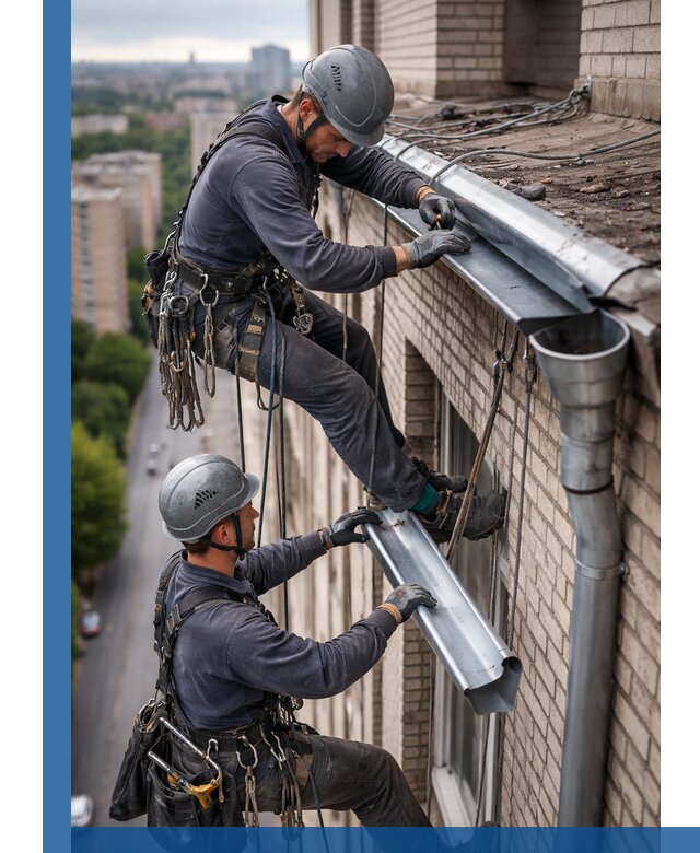 Ремонт водосточных желобов в Каменке, быстро и качественно