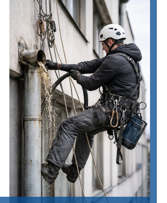 Прочистка водосточных труб в Каменке от 3540 р. | ВЫСОТНИК-Кам