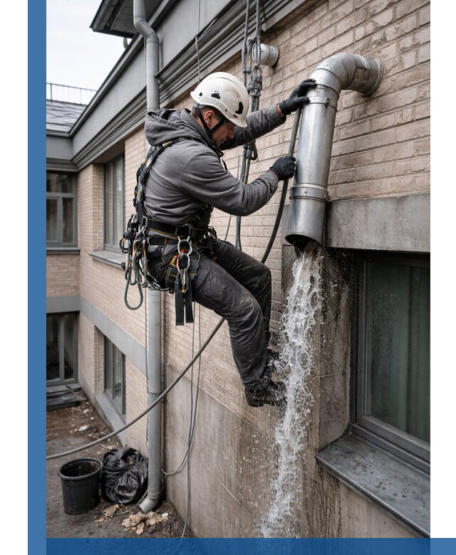 Профессиональная прочистка водосточных труб в Каменке с гарантией