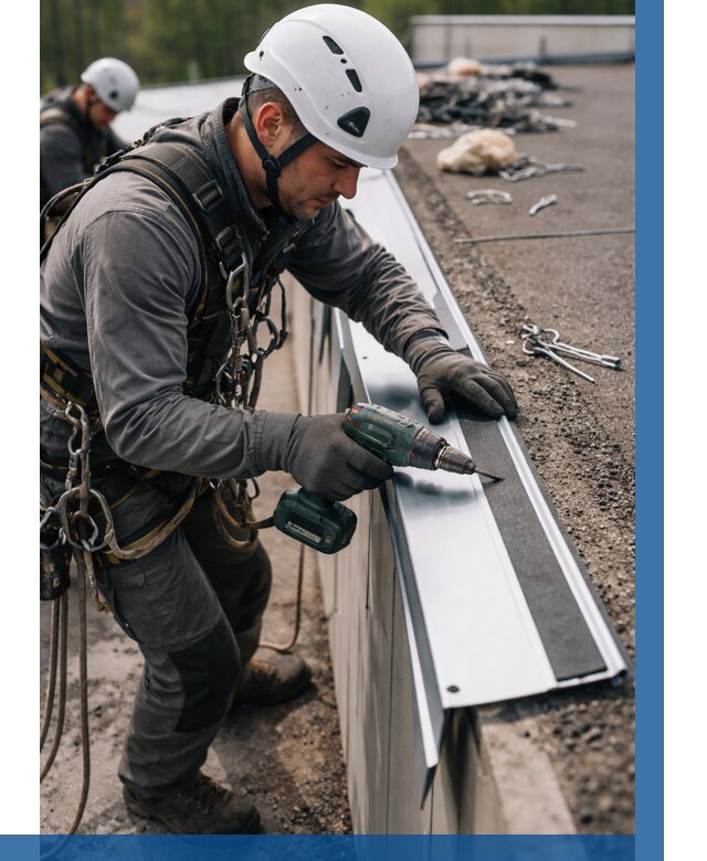 Монтаж капельника на кровле в Каменке от 303 р. | ВЫСОТНИК-Кам