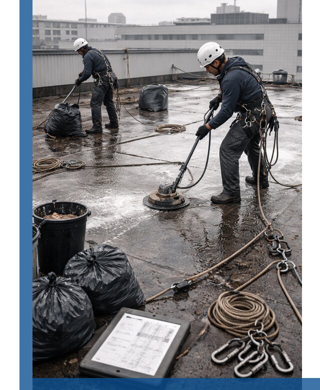 Плановая очистка кровли по графику в Каменке для безопасности