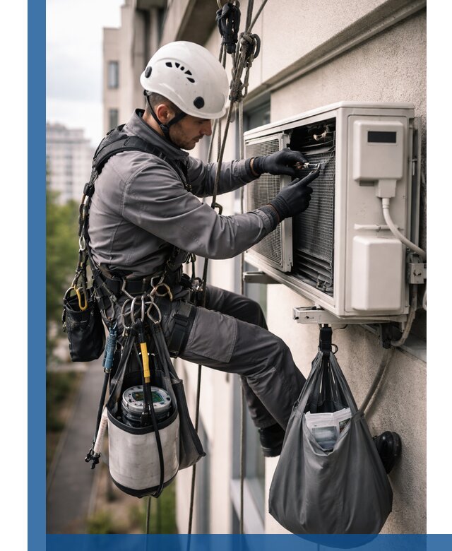 Обслуживание внешнего блока кондиционера в Каменке профессионально