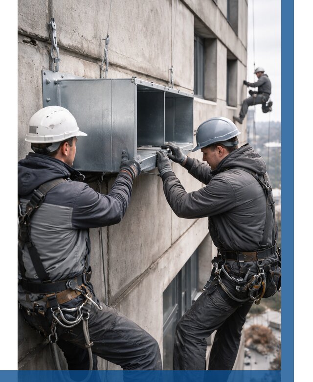 Монтаж вентиляционных коробов в Каменке от 3035 р. | ВЫСОТНИК-Кам