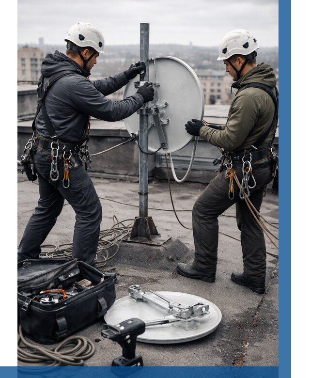 Демонтаж антенн на крыше в Каменке от 4552 р. | ВЫСОТНИК-Кам