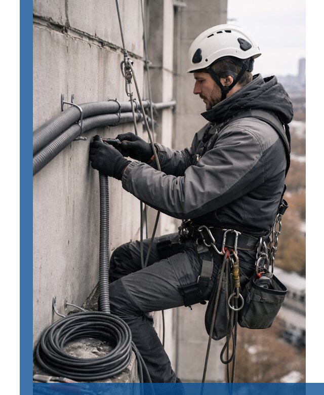 Профессиональный монтаж гофры для кабеля в Каменке с гарантией