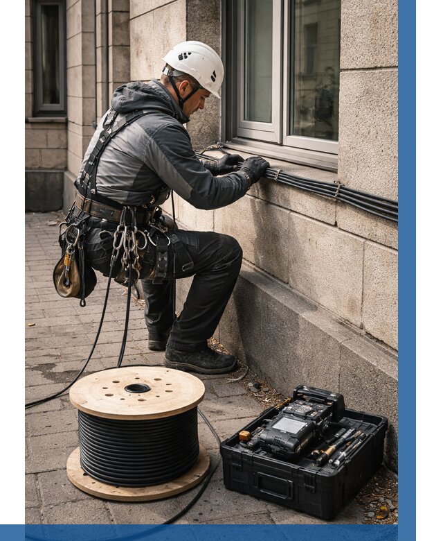 Прокладка оптоволоконного кабеля в Каменке от 809 р. | ВЫСОТНИК-Кам