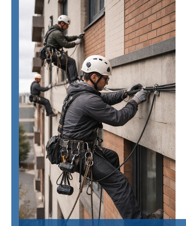 Крепление кабеля на фасаде монтаж и крепеж в Каменке