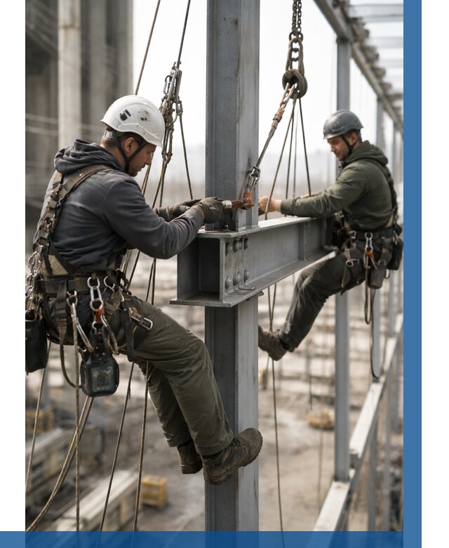 Монтаж металлоконструкций на высоте в Каменке от 3540 р. | ВЫСОТНИК-Кам