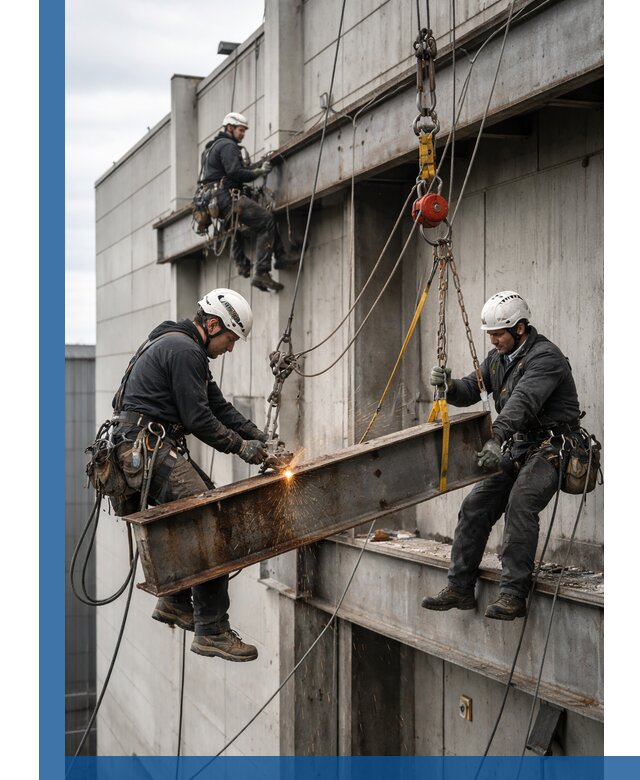 Демонтаж металлоконструкций на высоте в Каменке под ключ