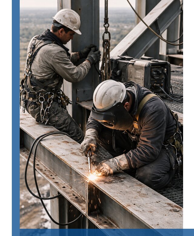 Высотные сварочные работы в Каменке для промышленных объектов