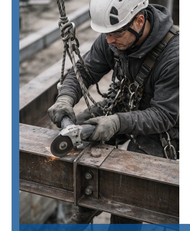 Резка металла на высоте в Каменке для зданий и конструкций