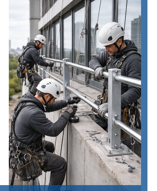 Монтаж ограждений на высоте в Каменке, от 1214 р. | ВЫСОТНИК-Кам