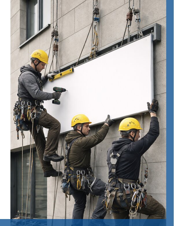 Монтаж рекламной вывески в Каменке от 8092 р. | ВЫСОТНИК-Кам