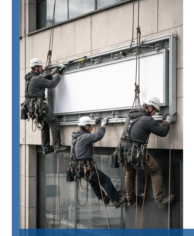 Профессиональный монтаж светового короба под ключ в Каменке